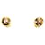 Louis Vuitton Gold Monogramm Blumen-Manschettenknöpfe Golden Metall  ref.515016