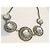 Vintage Collana art déco con grandi strass trasparenti Argento - vista 8