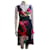 Diane Von Furstenberg Robe portefeuille vintage en mousseline de soie DvF Multicolore  ref.515293