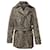 Michael Kors Printed Trench Coat in Brown Polyester  ref.515615