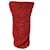 Maje Orion Mini vestido de bolinhas franzidas em poliéster vermelho  ref.515640
