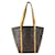 Lona do monograma do Tote da compra do saco de Louis Vuitton Marrom Couro  ref.495190