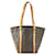 Louis Vuitton Sac shopping Tote Monogram Canvas Brown Leather  ref.495192
