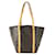 Lona do monograma do Tote da compra do saco de Louis Vuitton Marrom Couro  ref.499720