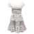 Self portrait Mini abito autoritratto in pizzo guipure con spalle scoperte in poliestere bianco  ref.516814