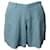 Chloé Krepp-Shorts mit hoher Taille in blauem Acetat Zellulosefaser  ref.516830
