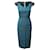 Roland Mouret Paneled Midi Dress in Turquoise Cotton  ref.516843