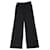 Stella Mc Cartney Pantalón de trabajo Stella McCartney de lana negra Negro Algodón  ref.516908