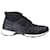 Sneakers alte calze nere Chanel in cotone nero  ref.516916