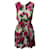 Dolce & Gabbana Blumenkleid aus mehrfarbiger Seide Mehrfarben  ref.516942