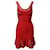 Herve Leger Hervé Leger Blakey Bandage Dress in Red Rayon Cellulose fibre  ref.516945