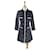 Maje Robes Coton Polyester Tweed Bleu  ref.517140