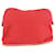 Hermès [Used] [HERMES] Hermes Bored Pouch 25 Cotton Canvas Red Ladies Pouch  ref.517217