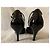 Sandali Salvatore Ferragamo in vernice nera Nero - vista 3