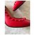 Décolleté Barbara Bui in pelle rossa con borchie 10 cm Rosso - vista 9