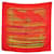 Hermès HERMES FAUBOURG EXPRESS RYBALTCHENKO SQUARE SCARF 90 RED SILK SILK SCARF  ref.517597