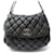 CHANEL HOBO HANDBAG IN BLACK QUILTED LEATHER LOGO CC QUILTED BAG PURSE  ref.517750