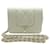 Timeless Chanel White CC Zeitlose Umhängetasche aus Kaviarleder Weiß  ref.517876