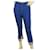 Pantalon court en viscose bleu Dondup w. taille de la fermeture éclair à la cheville 40  ref.518056