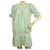 Melissa Odabash Blue Shiny Short Sleeves Cover Up Mini Summer Dress one size Polyester  ref.518215