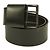 Rundholz Rundholtz Cinturón de mujer en piel negro con hebilla rectangular talla M