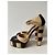 Sandali Chanel bicolore in pelle nero e beige - vista 2