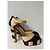Sandali Chanel bicolore in pelle nero e beige - vista 4