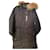 chaqueta acolchada Givenchy Negro Piel Mapache  ref.518384