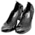Chanel Black Patent Leather CC Scrunch  Heel Pumps  ref.518581
