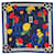 Bufanda de cartier 90 X 90 cm Azul marino Seda  ref.518681