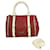 Burberry Speedy rot-weiße Ledertasche Handtasche Umhängetasche extra Riemen  ref.518944