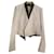 Giacca blazer corta bianca e nera di Chloé Nero Bianco Viscosa  ref.519068