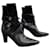 Hermès HERMES Black leather ankle boots  ref.519466