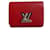 Louis Vuitton Twist-Geldbörse Rot Leder  ref.519549