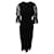 Autre Marque Mother of Pearl Faith Velvet and Flocked Tulle Dress Black Nylon  ref.519625