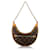 Boucle monogramme marron Louis Vuitton Cuir Toile  ref.519747