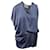 Autre Marque Vestido de cóctel drapeado en poliéster azul de Acne Studios  ref.519859