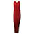 Vestido drapeado Rick Owens em acetato vermelho Fibra de celulose  ref.519860