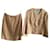 Chanel Skirt suit Peach Wool  ref.520496