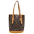 Bucket Petit seau marron Louis Vuitton avec monogramme Toile  ref.520560