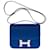 Splendid Hermès Constance Mini shoulder bag 18 in Royal Blue Epsom leather, palladium silver metal trim  ref.520846