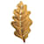 Broche - Folha de carvalho banhada a ouro - Emblema Inès de la Fressange Dourado Gold hardware Metal  ref.520860