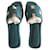 Hermès Oran Blue Coastal Sandals 36,5 Leather  ref.520980
