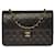 Timeless Linda bolsa Chanel Classic Flap Bag média em pele de cordeiro acolchoada preta, garniture en métal doré Preto Couro  ref.520994