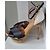 Giuseppe Zanotti Sandali Zanotti con cinturini alla caviglia e dettagli dorati Nero Bianco D'oro - vista 12