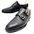 JOHN LOBB ZAPATOS MOCASINES CON DOS HEBILLAS WILLIAM 7.5mi 41.5 Zapatos de cuero negro  ref.521267