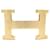 Hermès HERMES H BELT BUCKLE IN GOLDEN BRUSHED STEEL 32MM GOLDEN BRUSHED BUCKLE BELT Metal  ref.521306