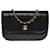 Beautiful Chanel Classique flap bag handbag in black quilted lambskin, garniture en métal doré Leather  ref.521749
