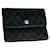 Chanel Bolsos de embrague Negro Cuero Satén  ref.521760