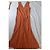 Vestido largo naranja de lyocell Gerard Darel - vista 3